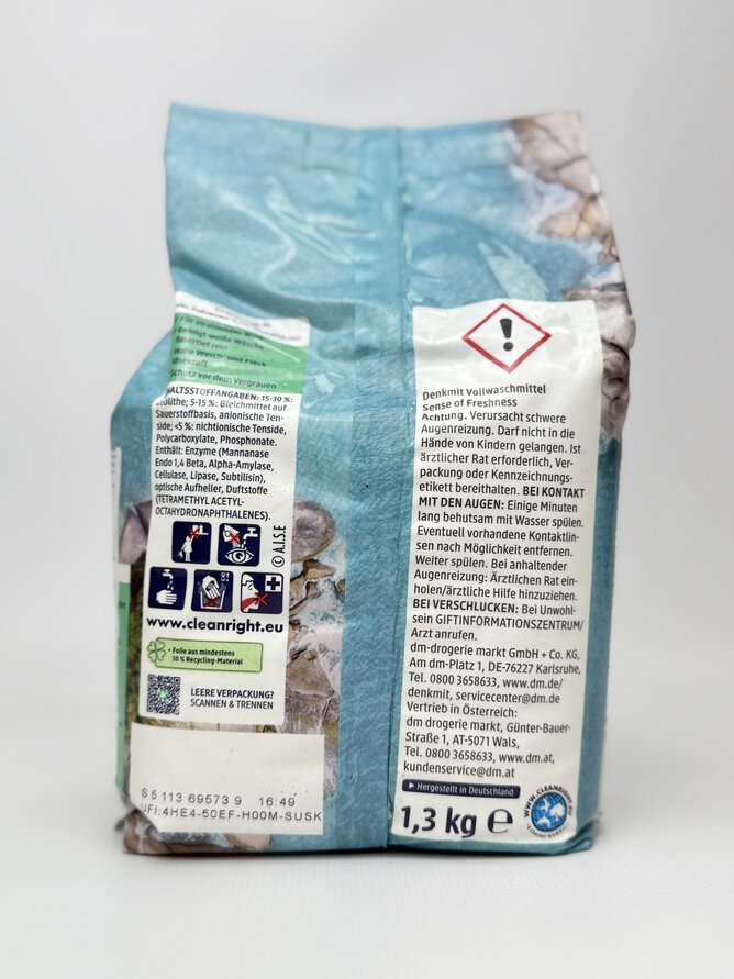 Denk Mit Порошок для прання білих речей Sence of Freshness 20 прань 1.3 кг