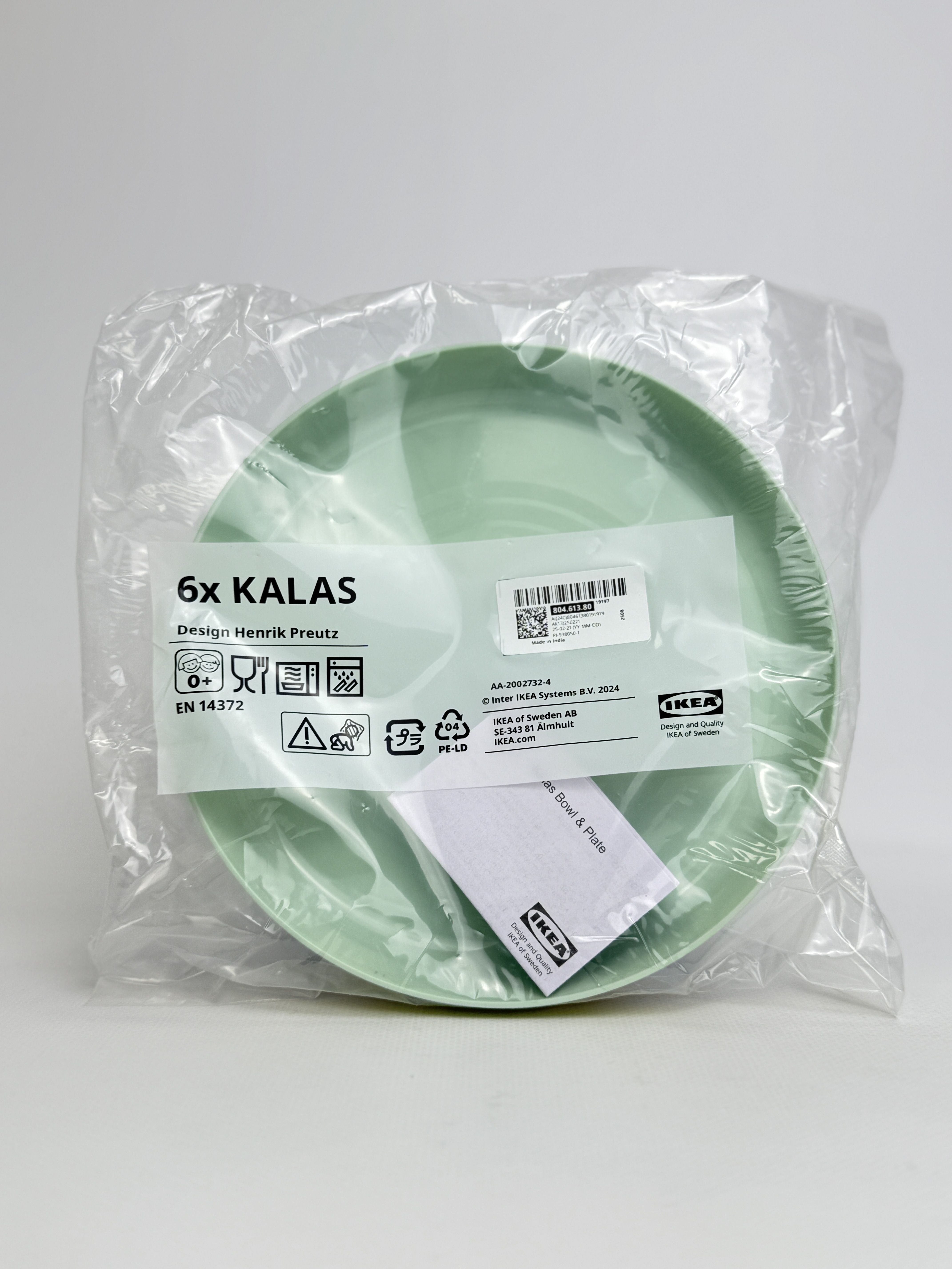 Тарілки IKEA KALAS кольорові 19 см 6 шт.