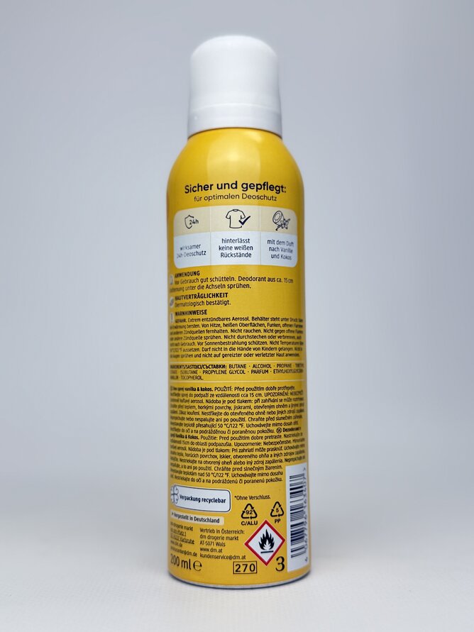 Balea Део-спрей для жінок Vanille & Kokos 200ml