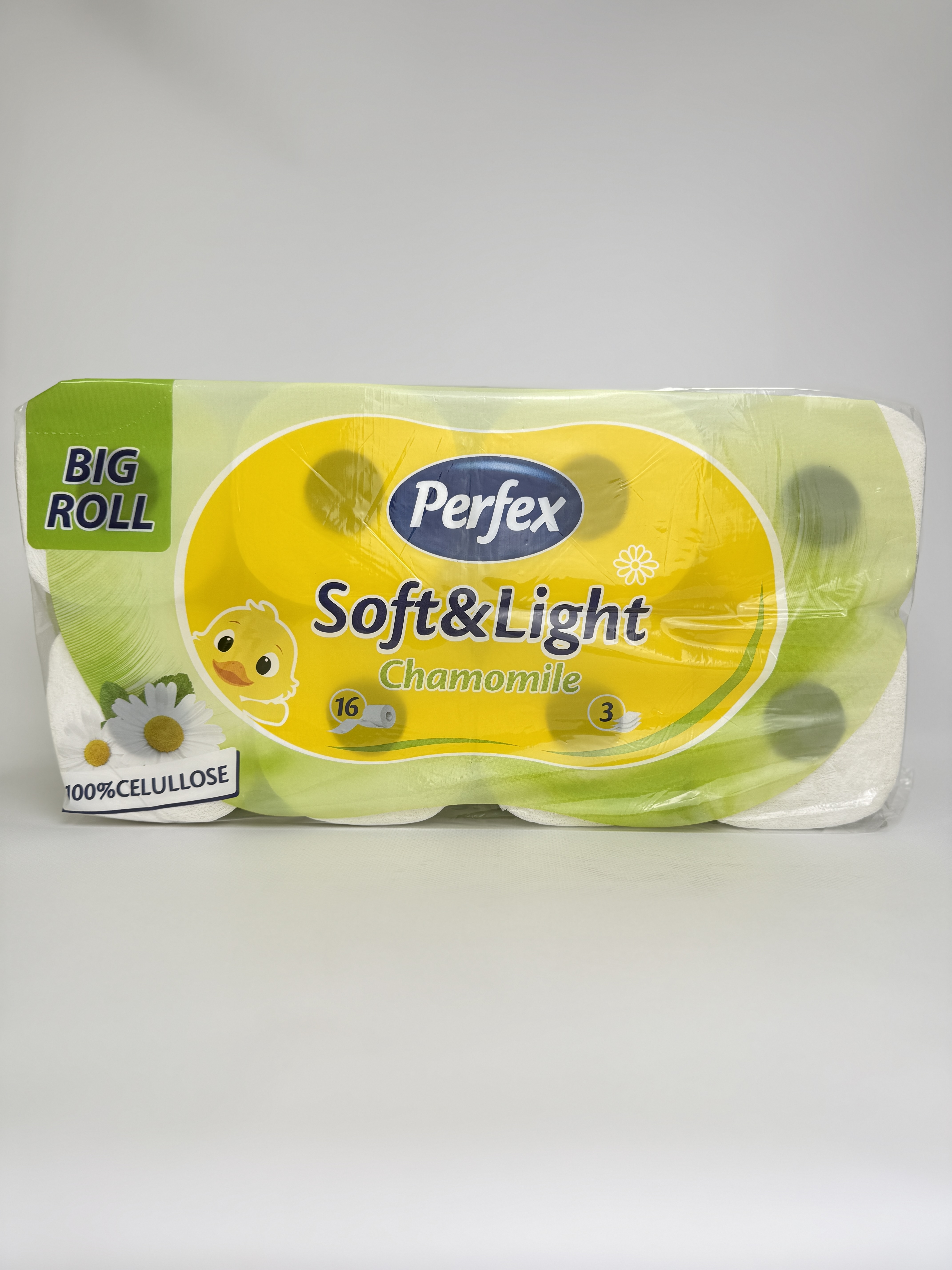 Туалетний папір PERFEX Soft & Light 16шт (3сл) Chamomile