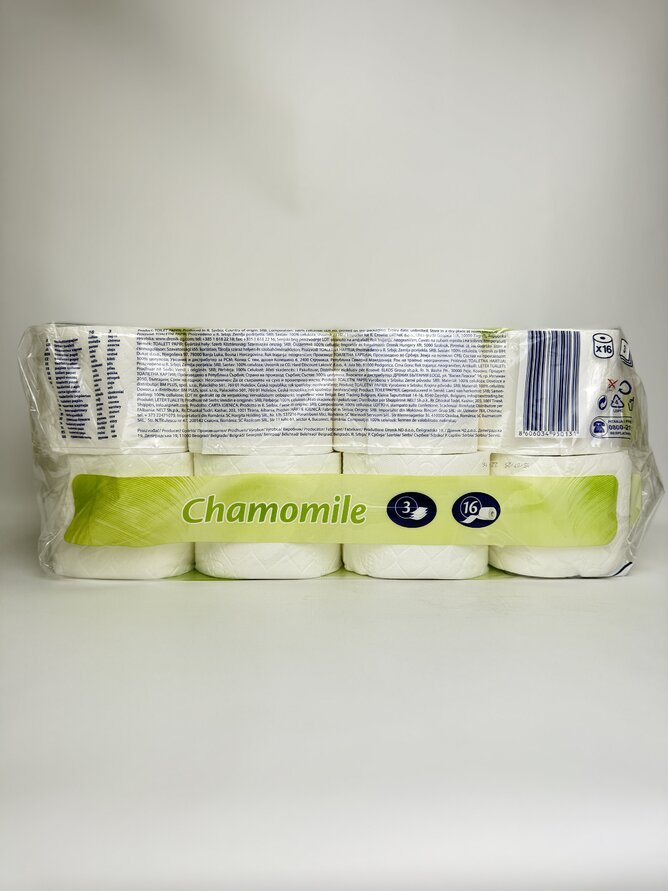 Туалетний папір PERFEX Soft & Light 16шт (3сл) Chamomile