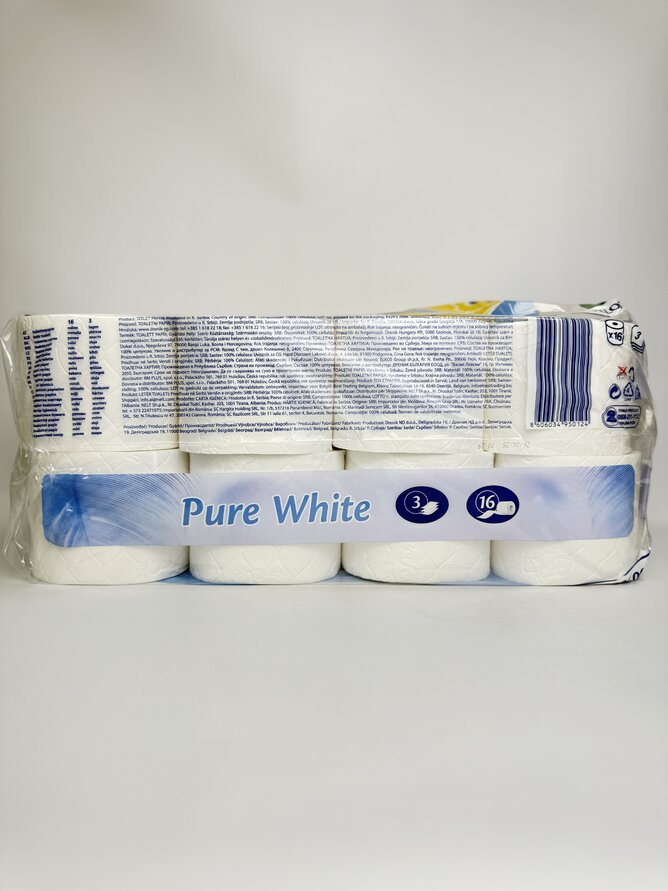 Туалетний папір PERFEX Soft & Light 16шт (3сл) Pure White