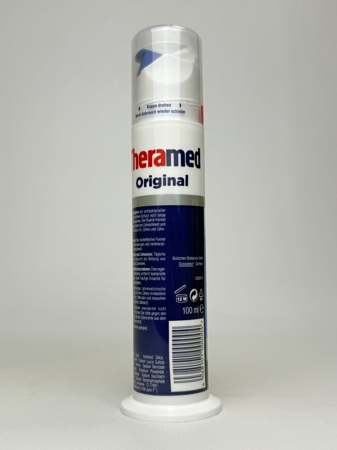 Зубна паста THERA MED Original 100ml (помпа) синя