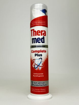 Зубна паста THERA MED Complete Plus 100ml (помпа) червона