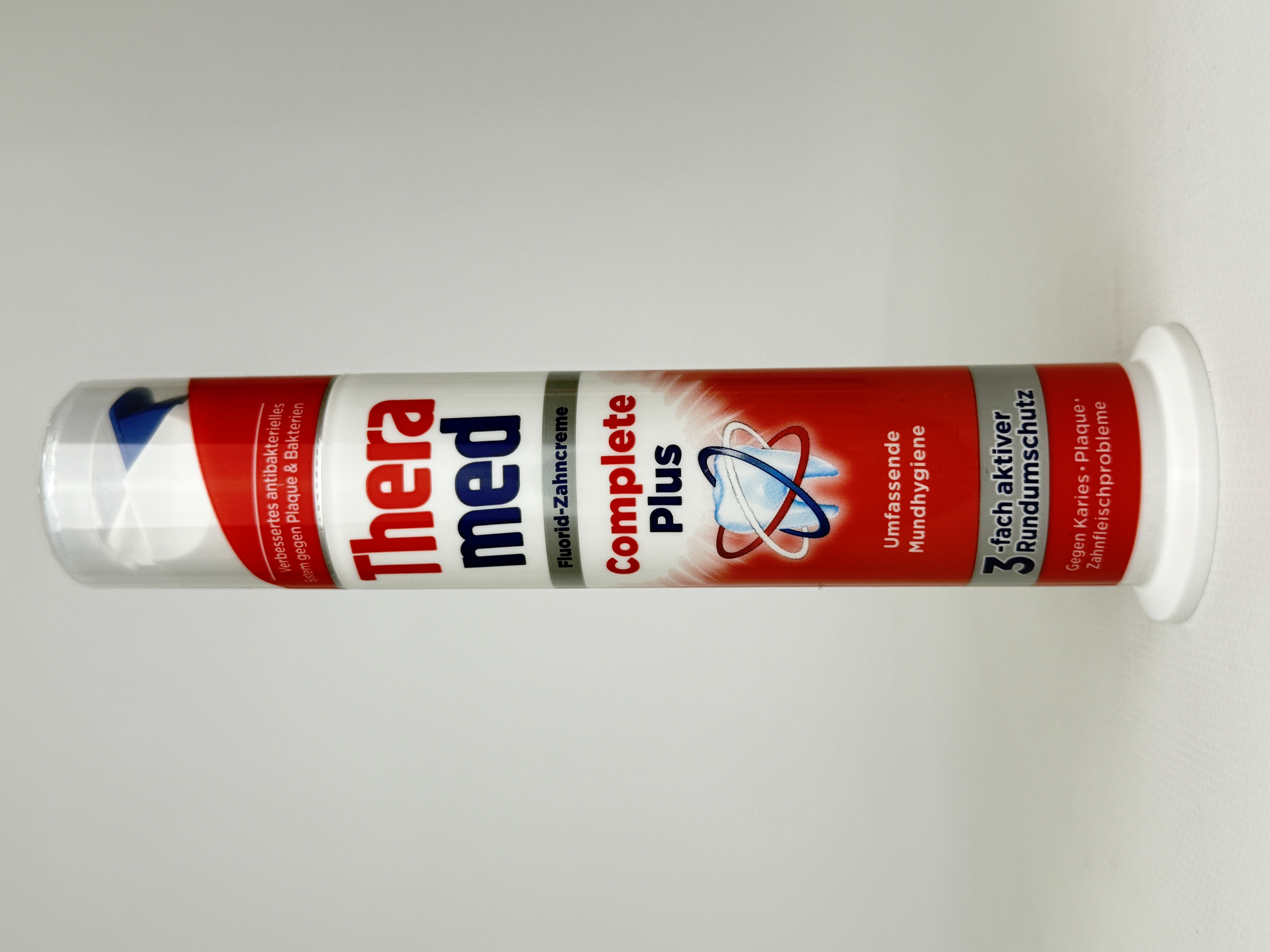 Зубна паста THERA MED Complete Plus 100ml (помпа) червона