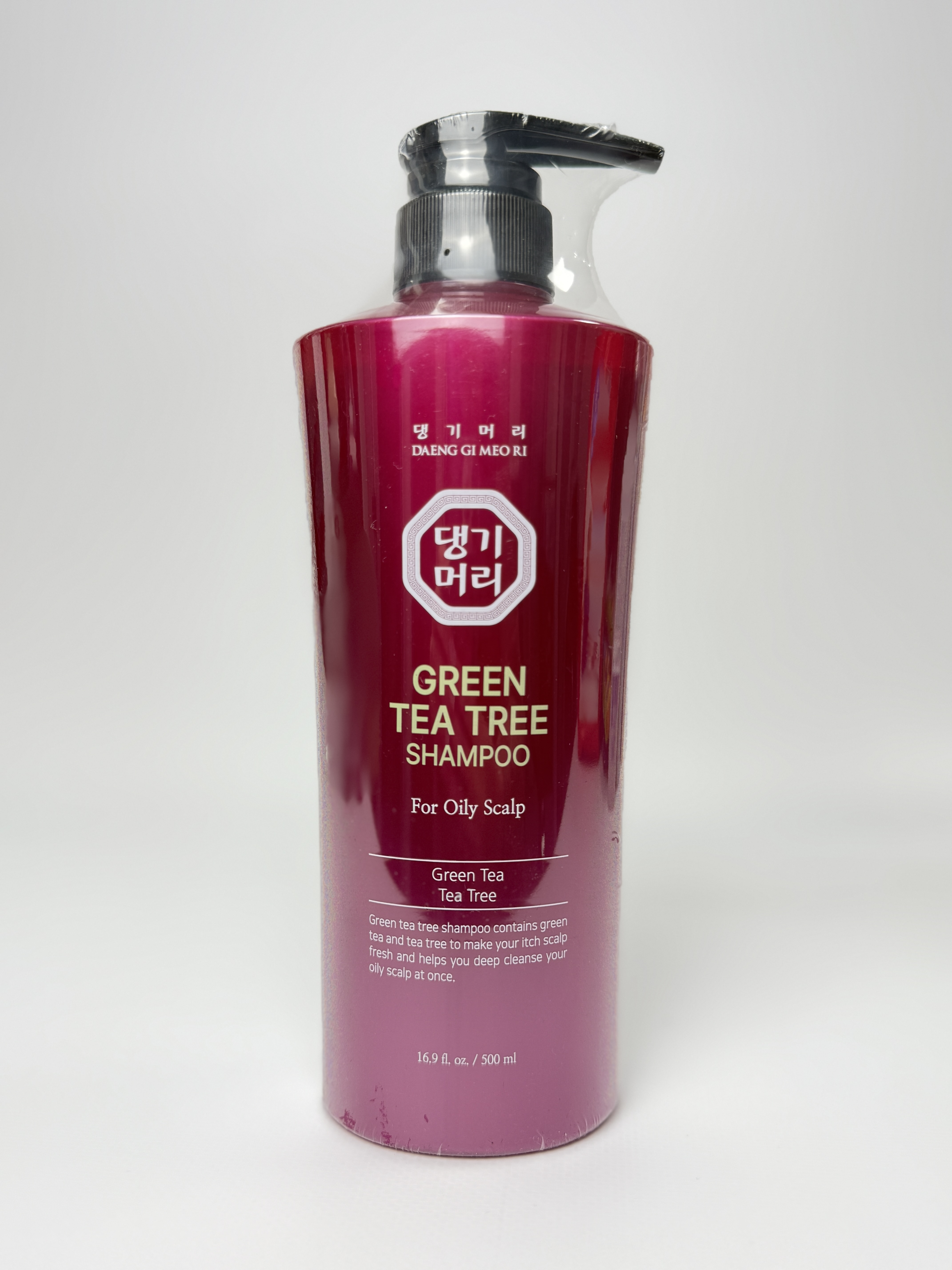 Pink Line Green Tea Tree Shampoo. з екстрактом чайного дерева для жирної шкіри голови 500 мл.