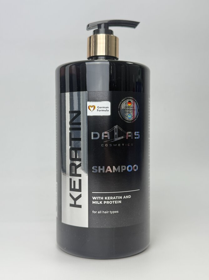 Шампунь з кератином і молочним протеїном "DALAS KERATIN" 970 мл