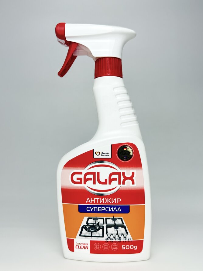 Засіб для видал. жиру з кух. поверхонь GALAX das PowerClean . 500г