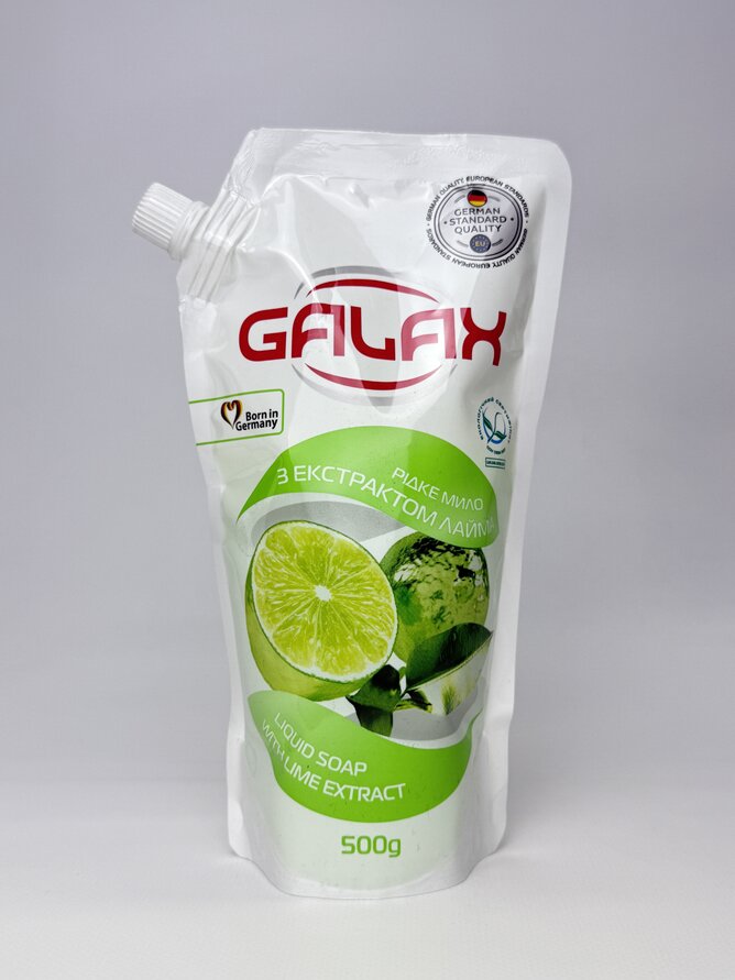 GALAX Рідке мило з екстрактом лайма 500г (DOYPACK) (24 шт)