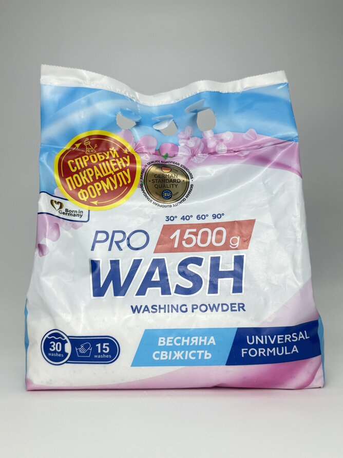 Порошок для прання універсальний "Весняна свіжість" "ProWash". 1500г