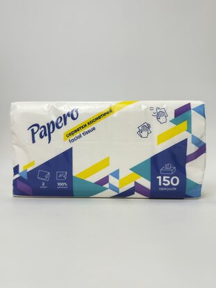 Серв. пап. космет. Papero 2ш. 190*200 мм 150 шт.