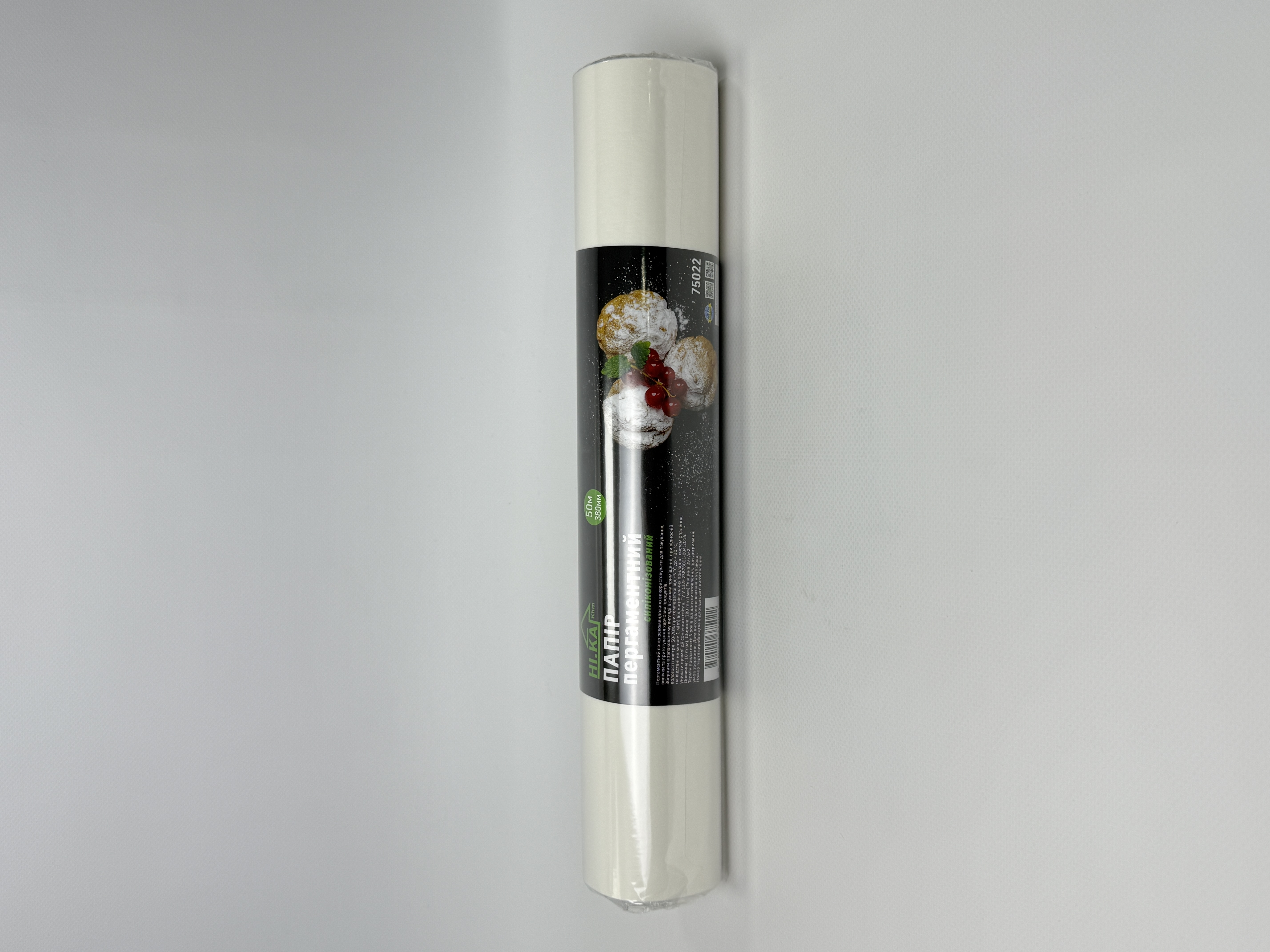 Папір пергаментний 50 м (38см) НІ.КА/15 Білий 2х сторін. силікон (75022)