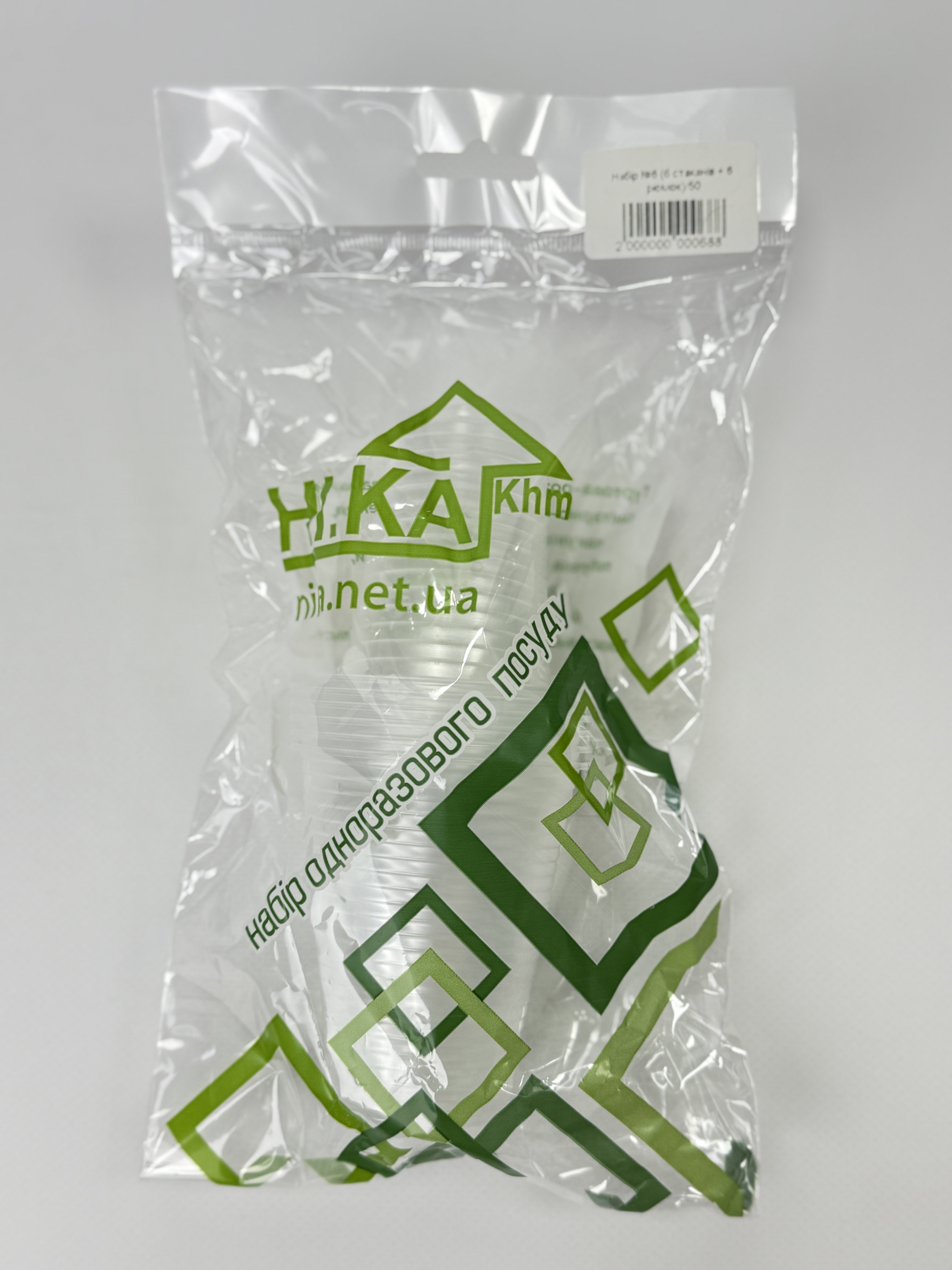 Набір №6 (6 стаканів + 6 рюмок)/50