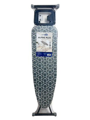 Дошка прасув. ALPINE PLUS 33x110 см моноблок з розетк. (абстракція сіра)