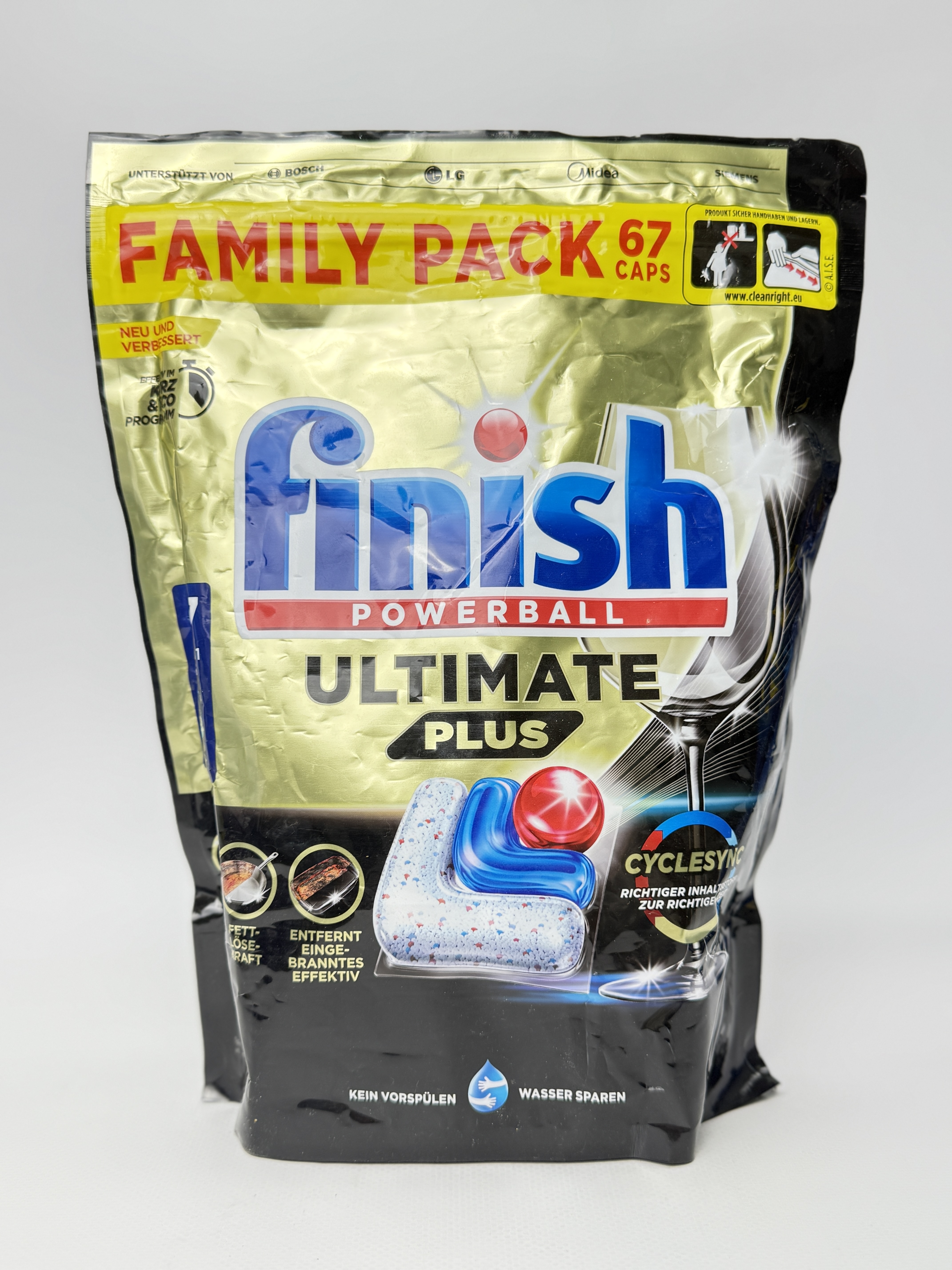 Finish Капсули д/посудом.машини Ultimate Plus Fresh. 67-Caps - 817 g