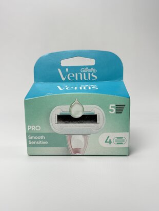 Gillette Venus Змінні касети для гоління Pro Smooth Sensitive 5 лез (4 шт.)