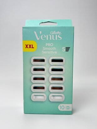 Gillette Venus Змінні касети для гоління Pro Smooth Sensitive XXL 5 лез (10 шт.)