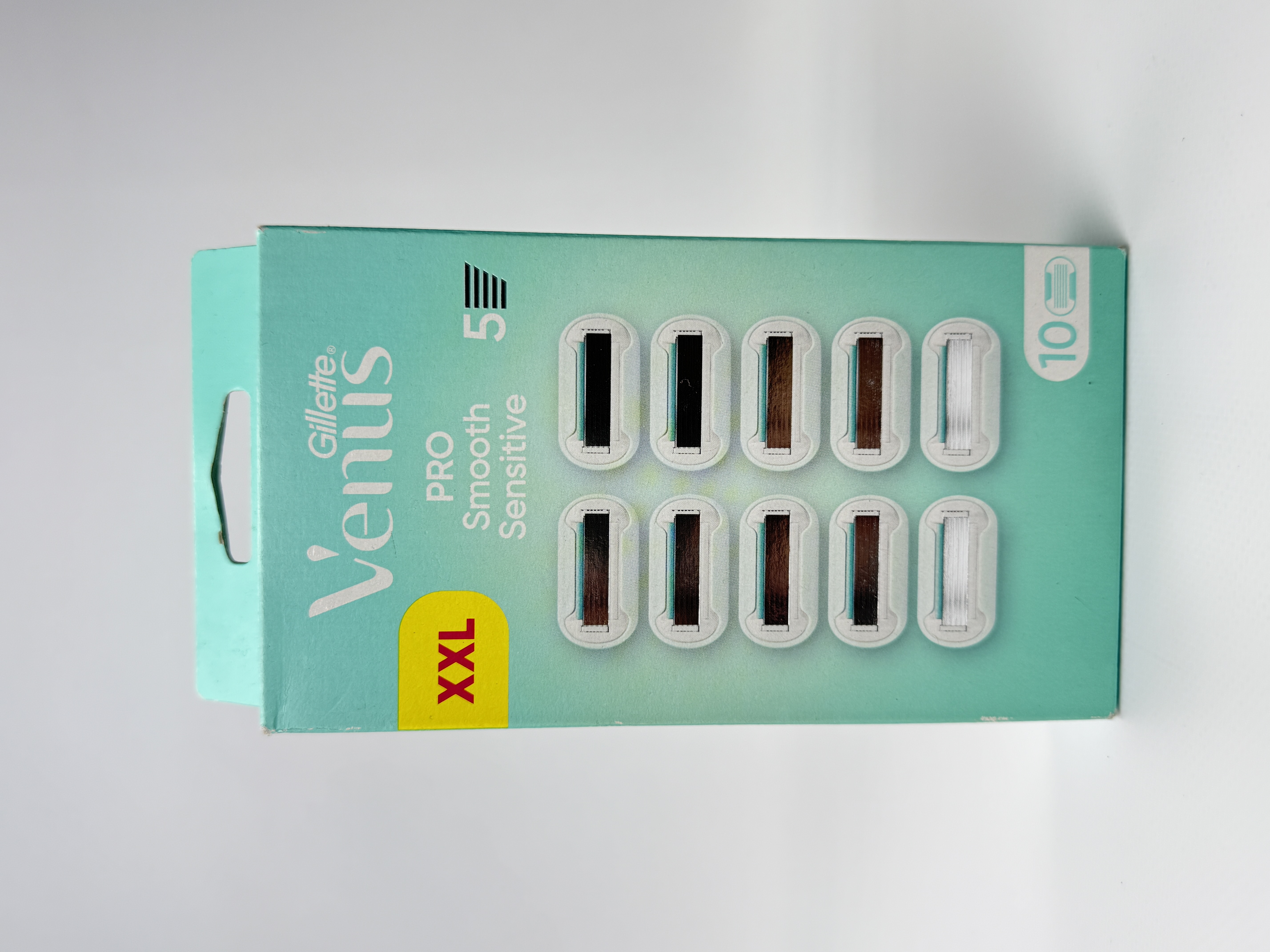 Gillette Venus Змінні касети для гоління Pro Smooth Sensitive XXL 5 лез (10 шт.)