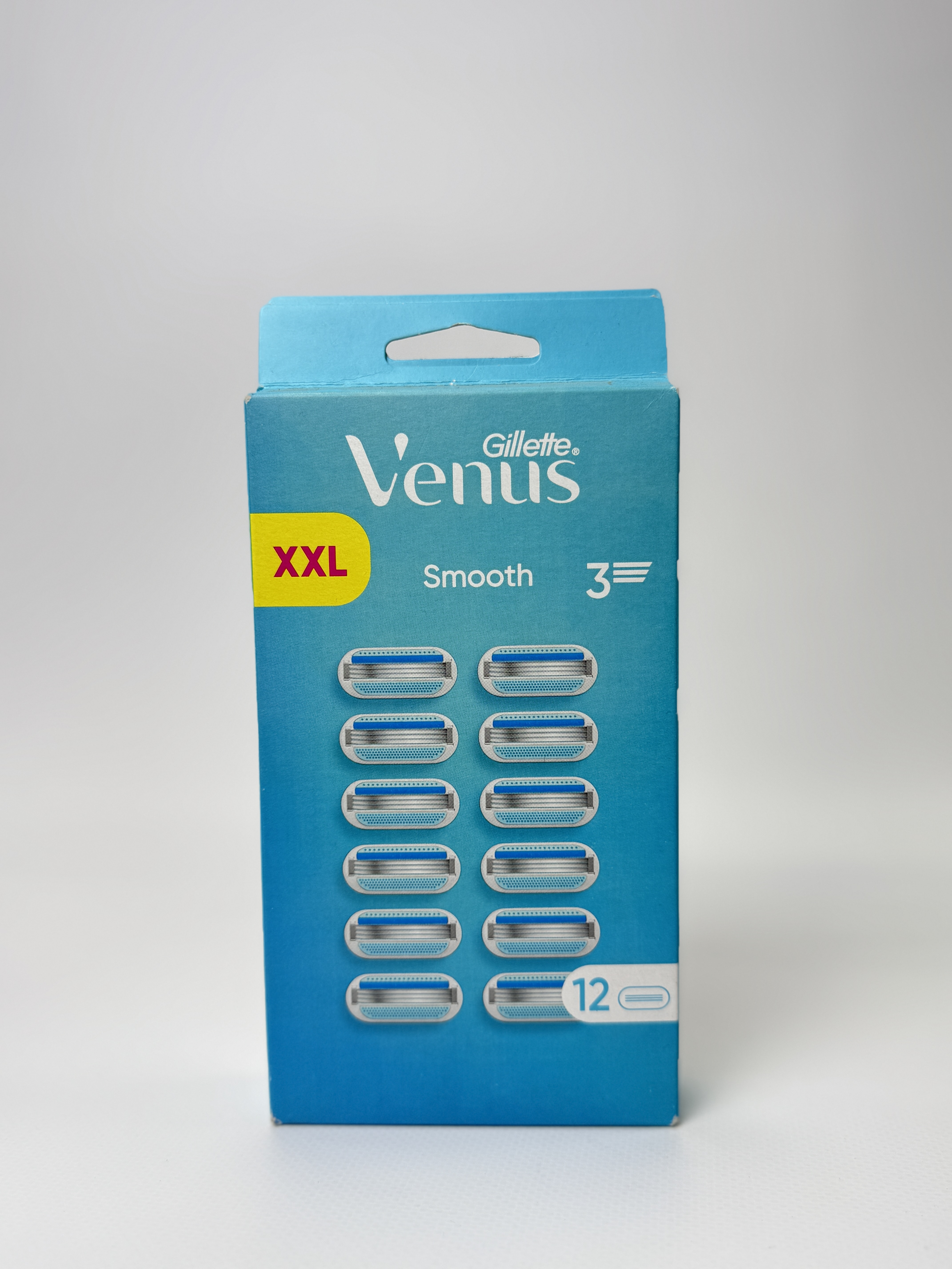 Gillette Venus Змінні касети для гоління Smooth XXL 3 леза (12 шт.)