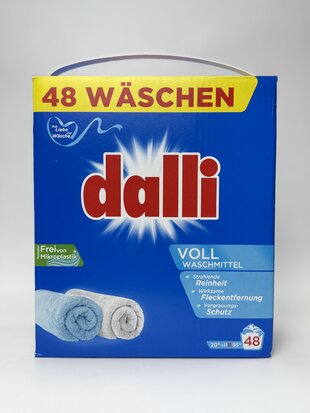 Dalli Порошок для прання Vollwaschmittel (Універсал). 48 прань. 3.12 кг