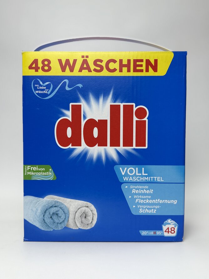 Dalli Порошок для прання Vollwaschmittel (Універсал). 48 прань. 3.12 кг