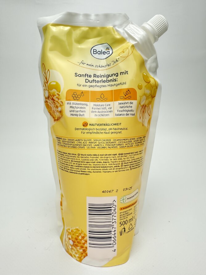 Balea Рідке мило (запаска) Milch & Honig (Молоко та Мед) - 500 ml