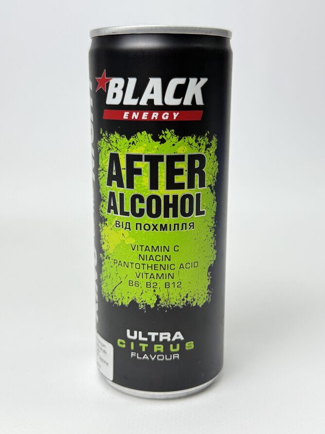 Black Energy Напій Енергетичний After Alcohol ж/б - 250 ml