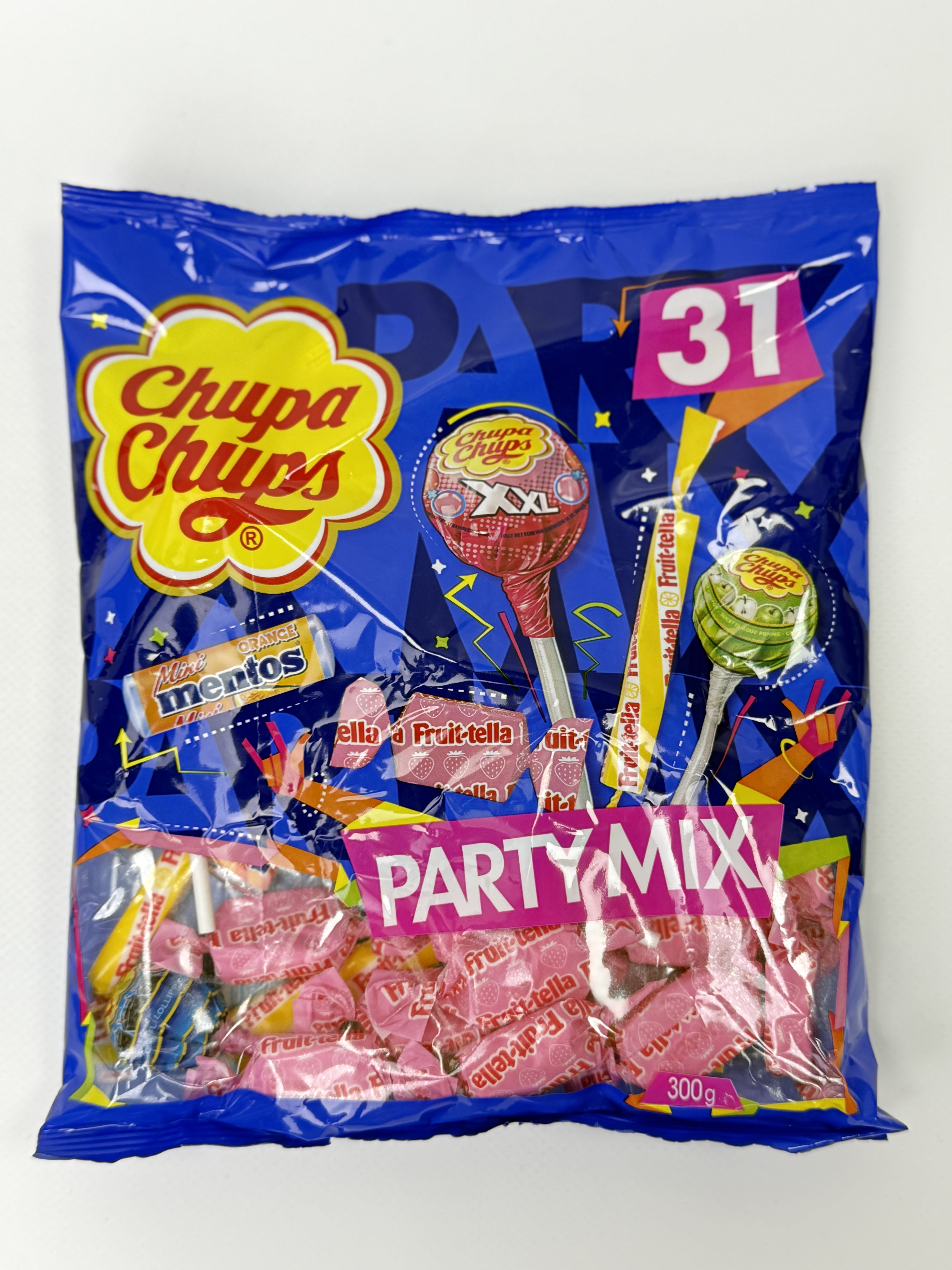 Chupa Chups Льодяники на паличцi Party Mix - 300 g/ 20 шт/ящ