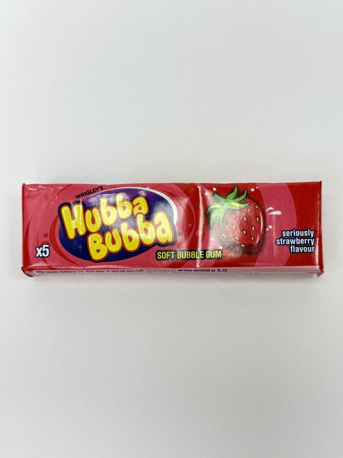 Hubba Bubba Жувальні Гумки Полуниця (20 шт) - 35 g / 360 шт/ящ