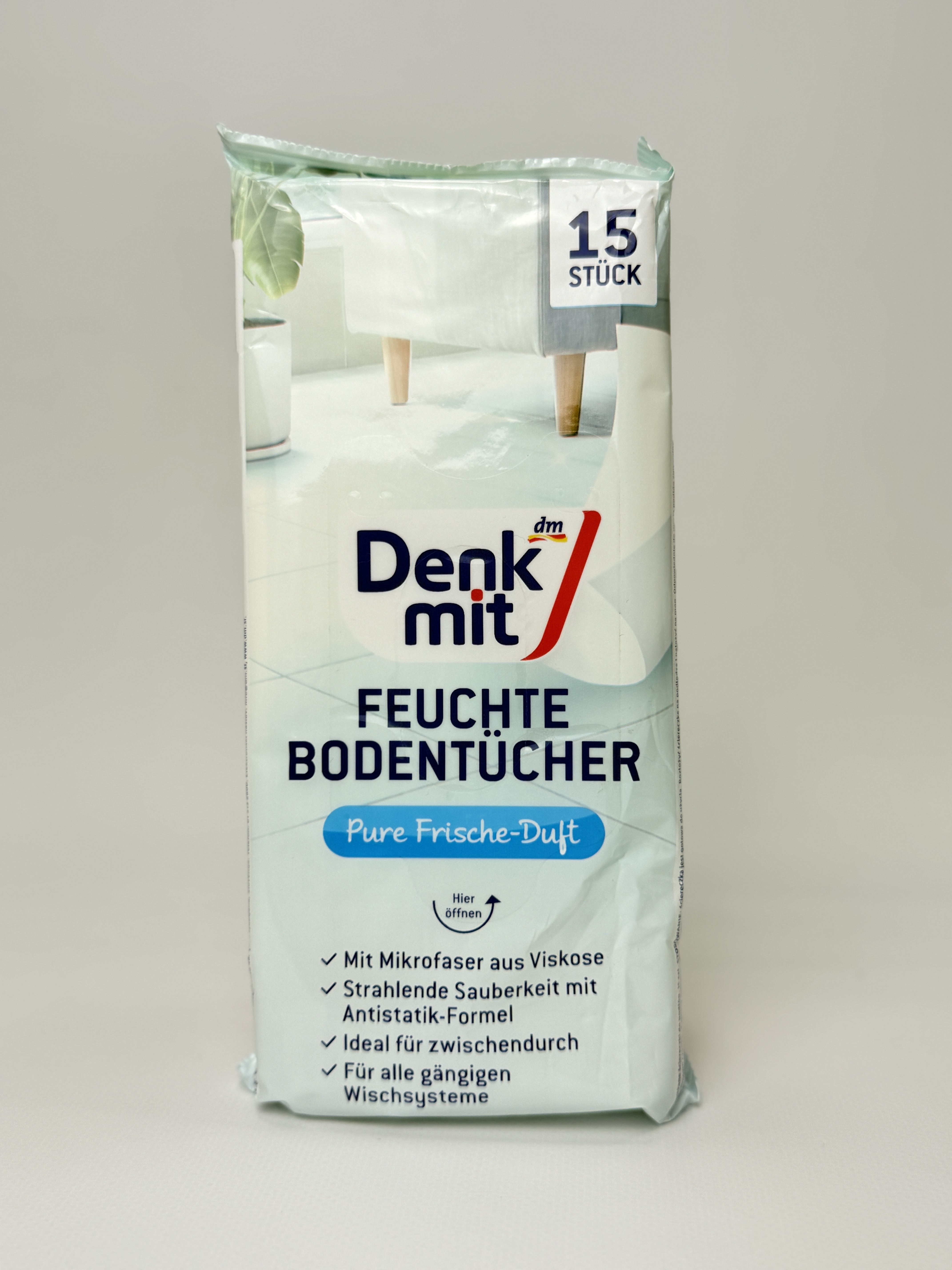 Denk Mit - Серветки вологі . д/прибир.Pure Frische - Duft15 шт.