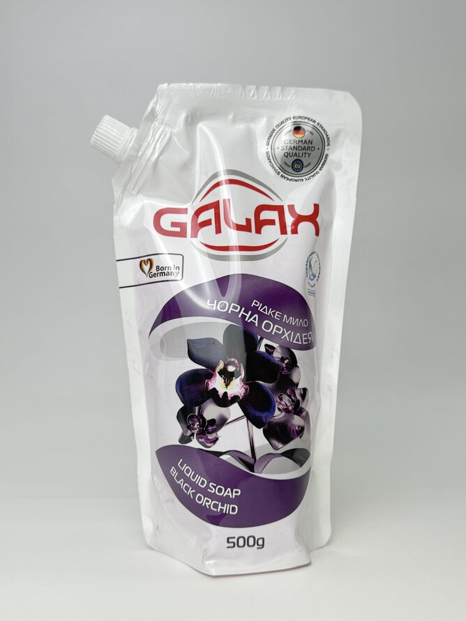 GALAX Рідке мило "Чорна орхідея" 500г (DOYPACK)