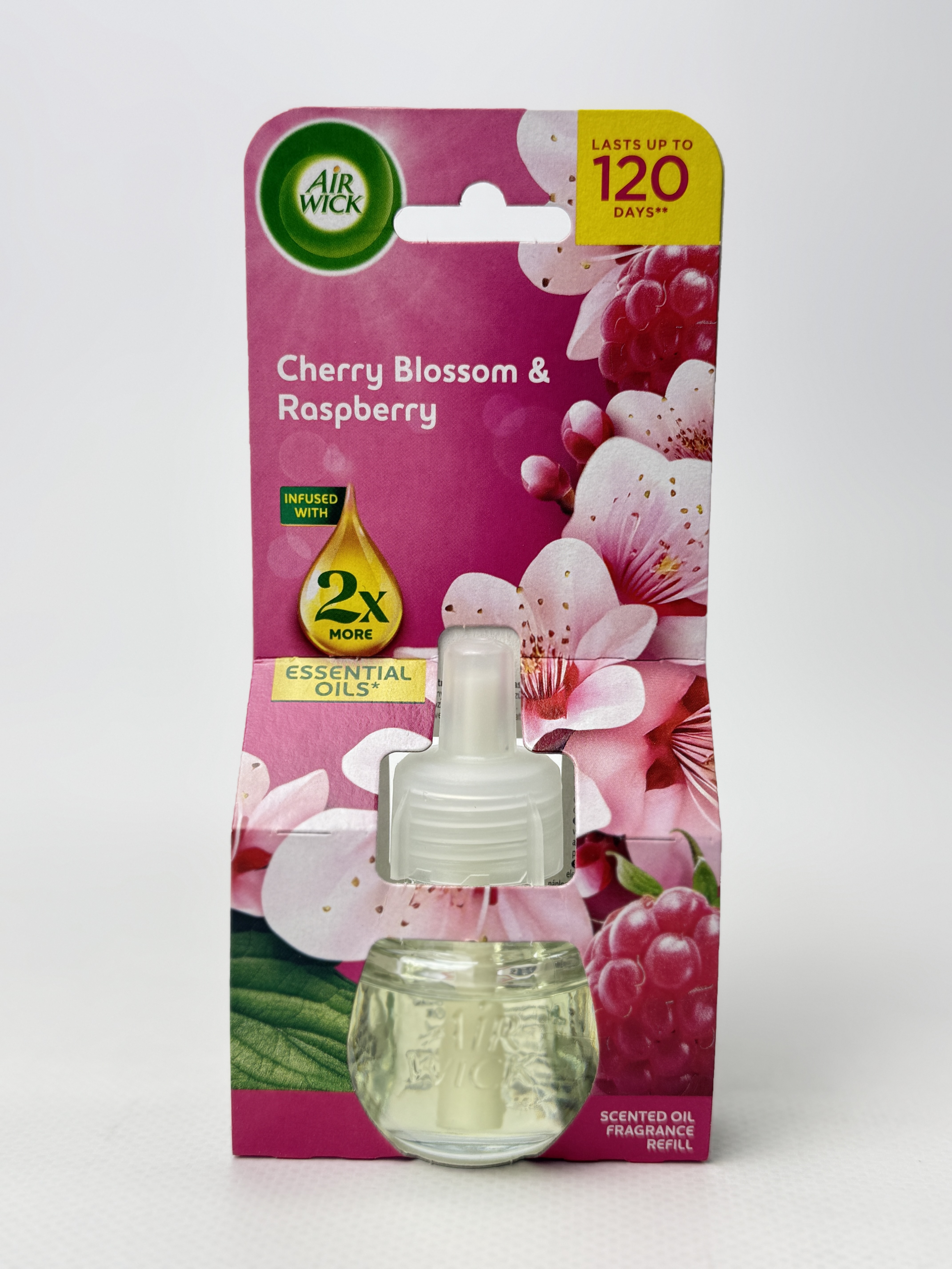 AirWick змінний балончик з аромат. олією вишня та малина до 120 днів