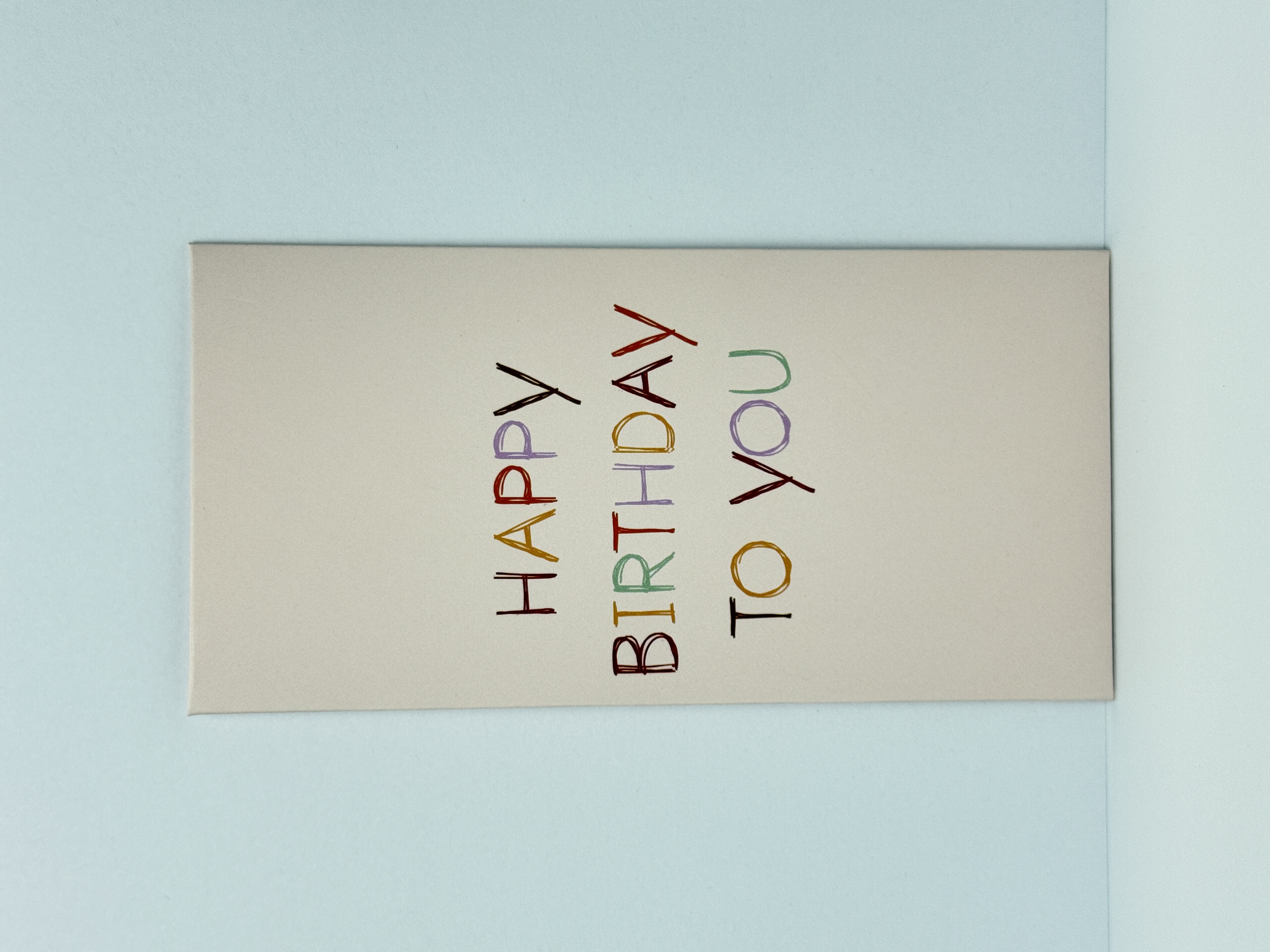 Конверт для грошей "Happy birthday" рожевий