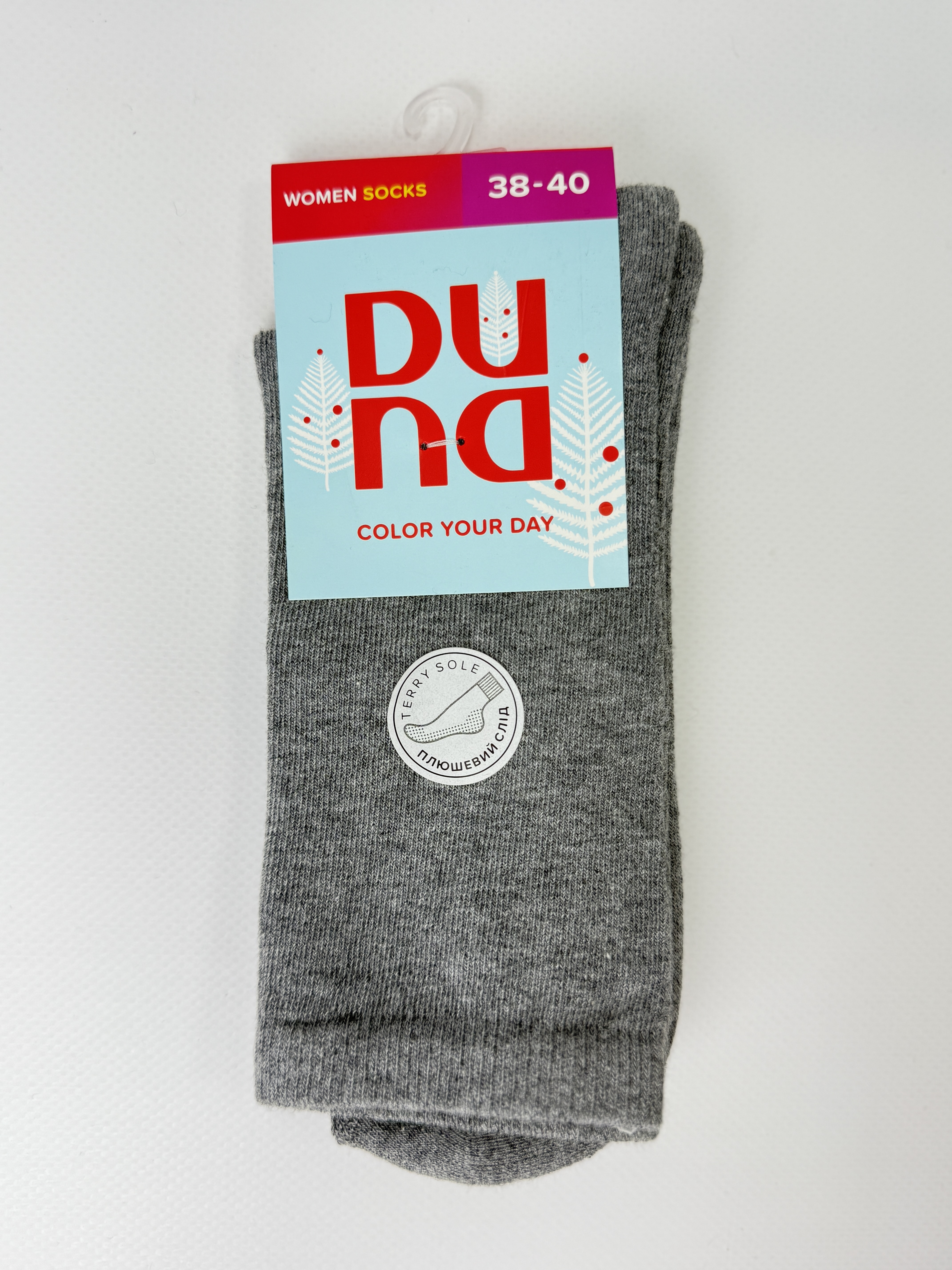 Шкарпетки жіночі 3110р.23-25 сірий мал. 1000 дюна