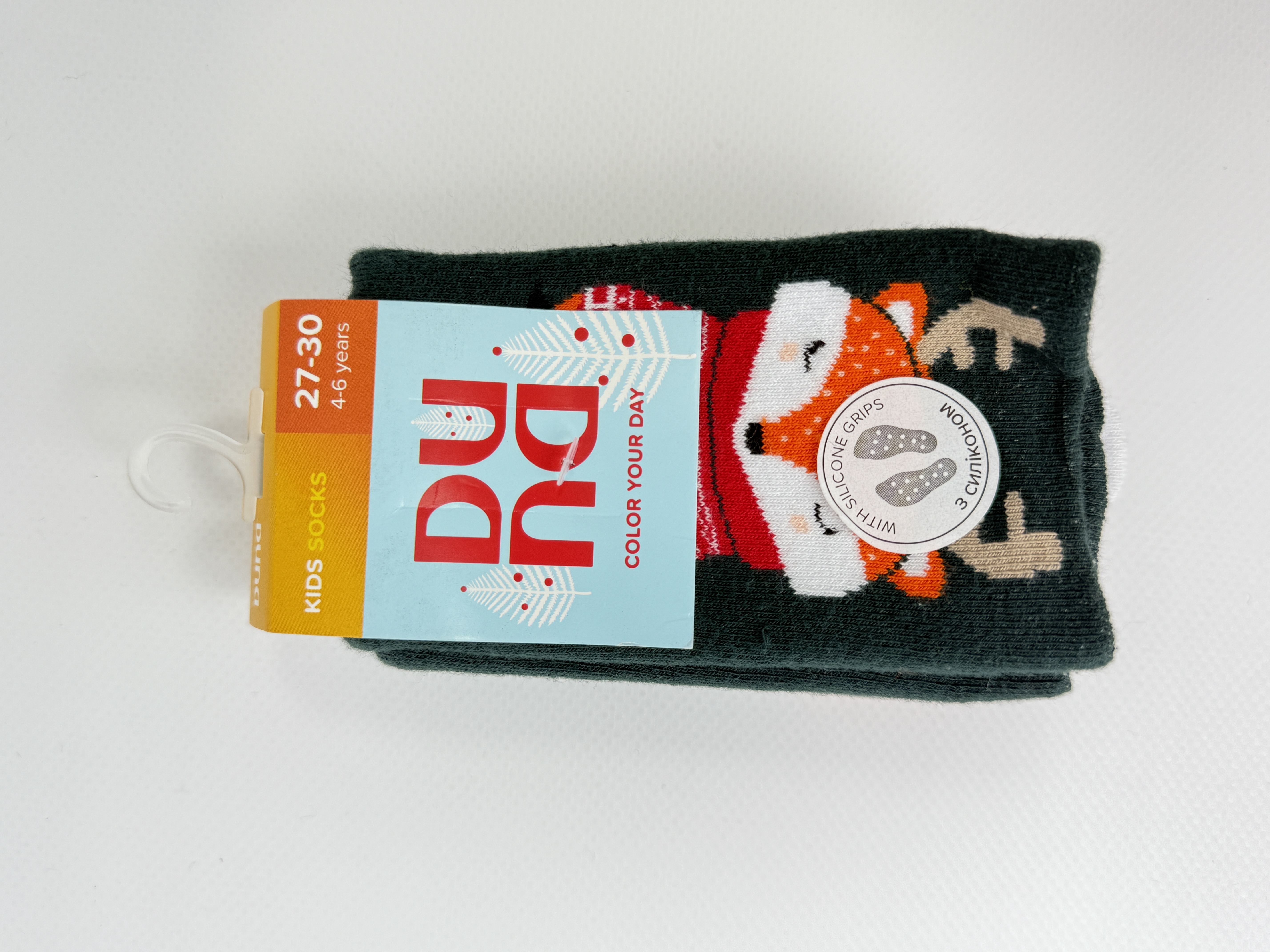 Шкарпетки дитячі 4112р.18-20 темно-зелений мал. 2276 дюна