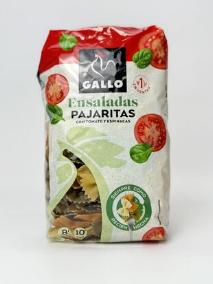 Макаронні вироби Gallo Ensaladas Pajaritas Бантики з томатами і шпинатом 450 г