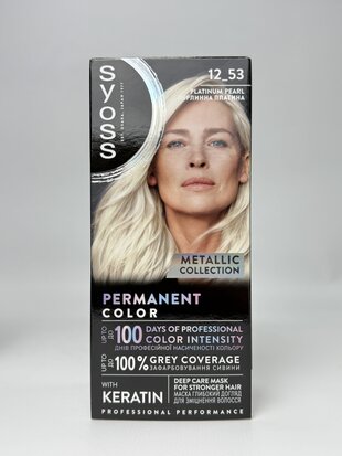 Стійка крем-фарба SYOSS тон 12-53 Перлинна Платина