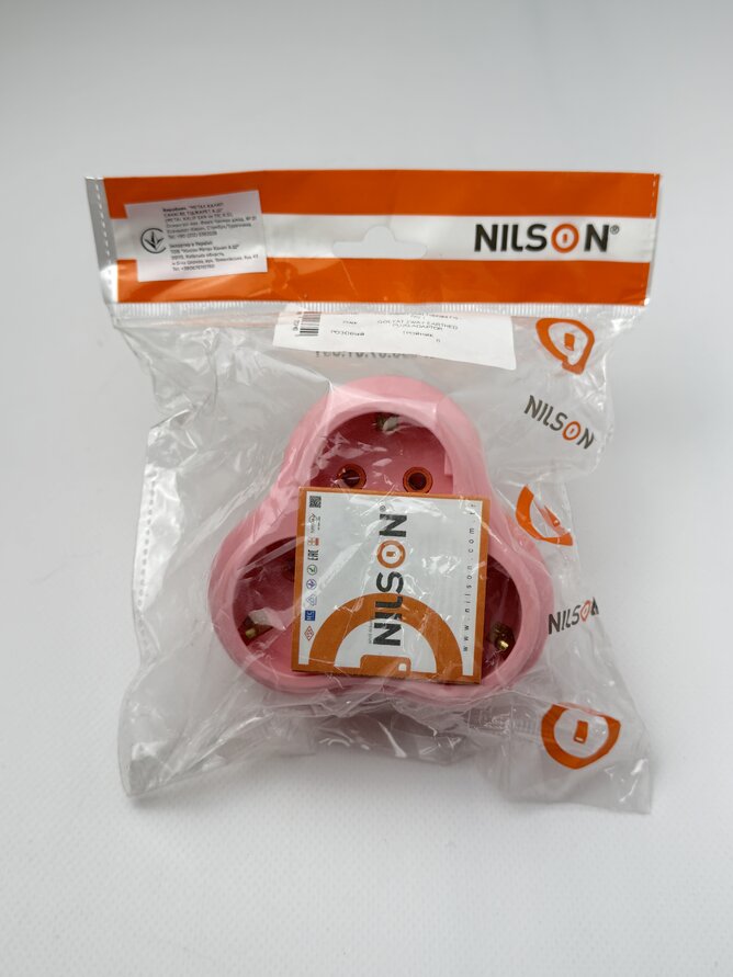 Вилка-трійник з/з Nilson рожевий
