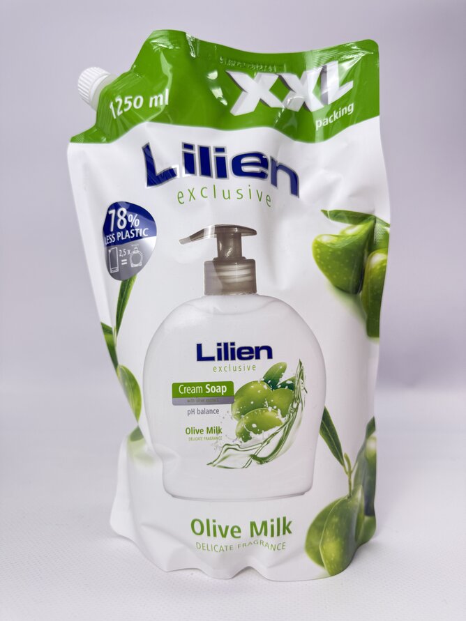 Lilien - Рідке мило Doypack Olive Milk XXL 1250ml