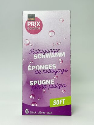 Губки для миття посуду Prix 6шт.