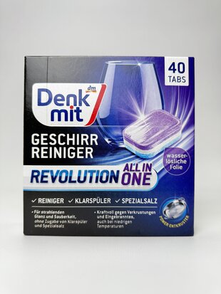 Таблетки для посудомийних машин DenkMit Revolution 40 шт.