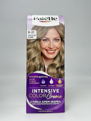 Стійка крем-фарба Palette ICC тон 8-21 Попелястий русявий