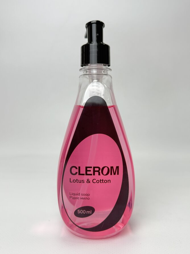 Рідке мило ТМ "Clerom" Lotus and Cotton 500 мл