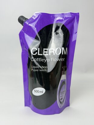 Рідке мило ТМ "Clerom" Cattleya flower 500 мл дой-пак