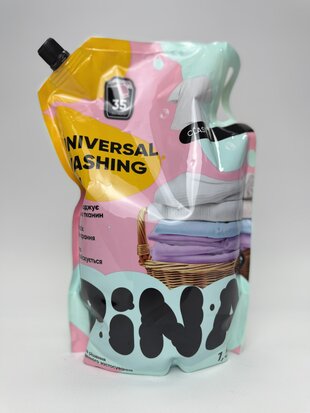 Гель для прання ТМ "PINA" Universal Classic 1.5 л дой-пак