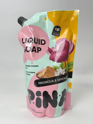 Рідке мило ТМ "PINA" Magnolia and sandalwood 550 мл дой-пак