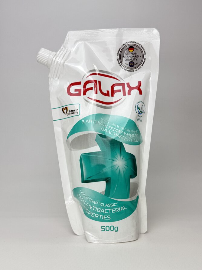 GALAX Рідке мило "Класичне" з антибактеріальними властивостями 500г (DOYPACK)