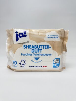 Вологий туал. папір JA! (70) Sheabutter-Duft