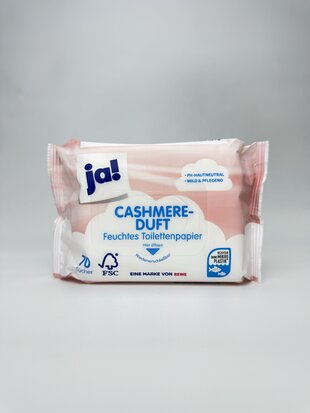 Вологий туал. папір JA! (70) кашемір