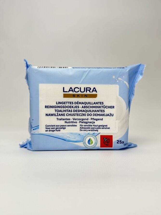Вологі серв. для зняття макіяжу LACURA (25) Micellair